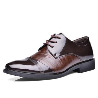 China Oxfords Mens Leather Brown Oxford Shoes , Mens Business Shoes for sale