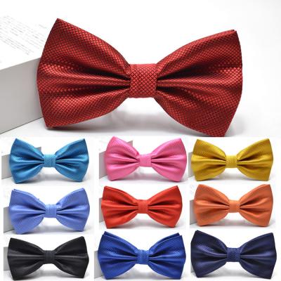 China Solid Color Fashion Butterfly Party Wedding Bow Tie For Boys Girls Candy Solid Color Bowknot Men Ties Accessories Bow Tie for sale