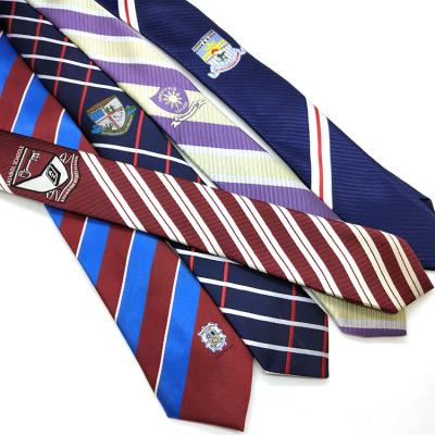 China Silk + Polyester High-quality Personalize Company Gravata Customized Custom Military Ties Police Neck Tie for sale