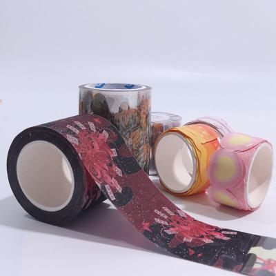 China OEM Waterproof Custom Adhesive Waterproof Washi Tape Set Anime Anime Printing Cute Masking Paper Tape for sale