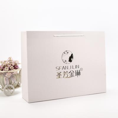 China Cute Recyclable Wholesale Cheap Price Recycle Paper Bag White Brown Paper Bags With Handles for sale