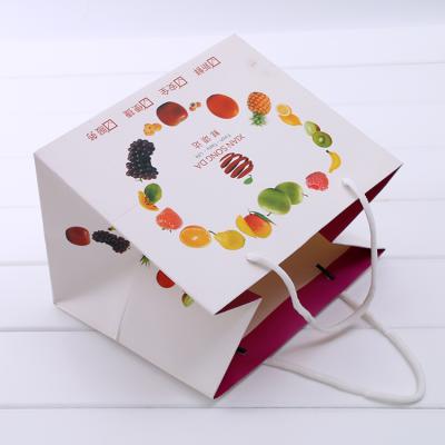 China Recyclable Customized Size Paper Bag For Food Bread Taker for sale