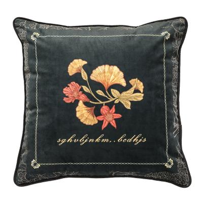 China Customized Anti-Static Digital Printed Cushion Canvas Cover Cotton Decorative Pillow for sale