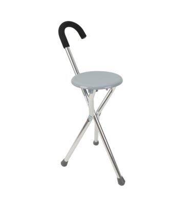 China Outdoor Travel Walking Seat and Cane in a Grey, One Size for sale