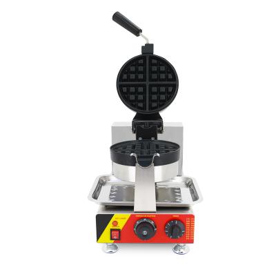 China Outdoor Commercial Use 220V Food Machine Belgium Rotary Waffle Maker Non-Stick Electric Baking 4pcs Waffle Machine With CE for sale