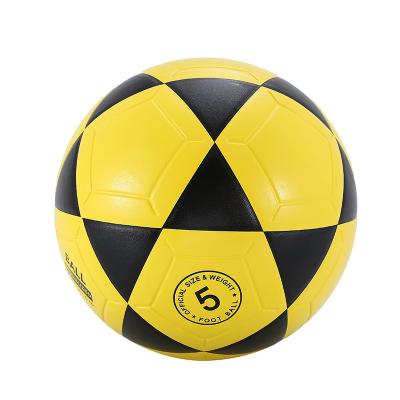 China Soccer Traning Custom Design Official Size 5 PVC Soccer Team Balls Leather Football With Logo for sale