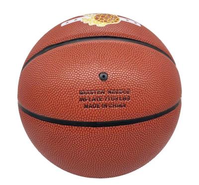 China Basketball Game Custom Design Print Logo Match Ball PU Leather Basketball for sale