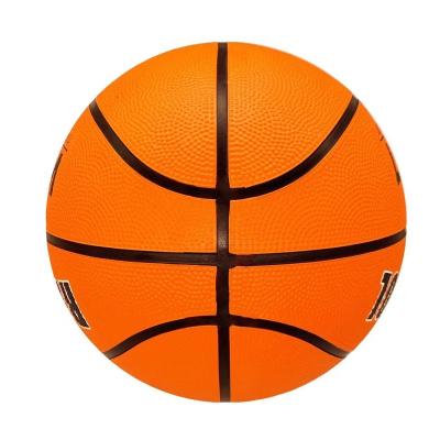 China Basketball Playing Custom Logo Bouncy All Size Print Logo Rubber Ball Basketball For Training for sale