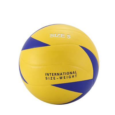 China Volleyball Playing Cheap Wholesale PU Soft Touching Beach Ball Official Size 5 Volleyball for sale