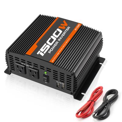 China New Design Over Temperature Protection 5V/2A Modified Sine Wave Power Inverter 1500W 3000W 100V 110V Power Inverter 210*180*90mm for sale