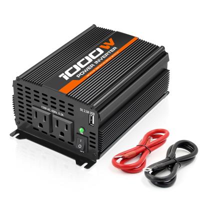 China High Efficiency Short Circuit Protection Power Inverter 1000w 2000w DC12V TO AC115V Modified Sine Wave Power Inverter 185*127*75mm for sale