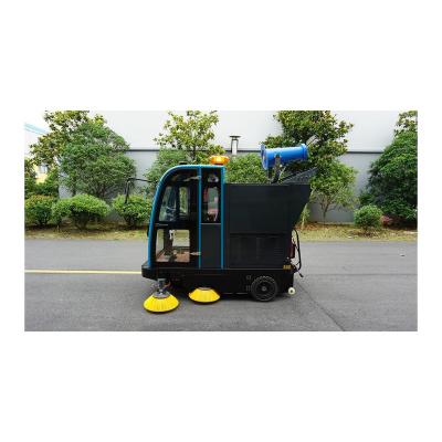 China New Hot Items Industrial Electric Street Enclosed Road Sweeper With Fog Cannon for sale