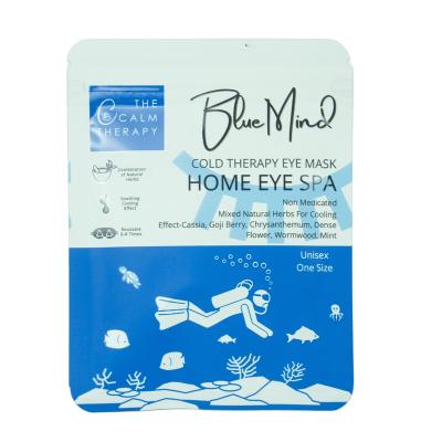 China Factory Price Natural Herbs Anti Wrinkle Relaxing Therapy Compress Cold Bright Eyes Reusable Scented Cooling Eye Mask for sale