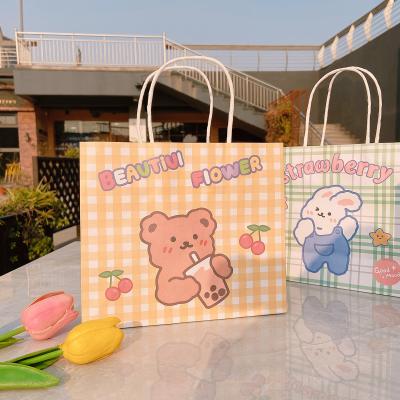 China Central Institute of Statistics style cartoon large capacity birthday gift handmade cute exquisite Korean paper bag for sale