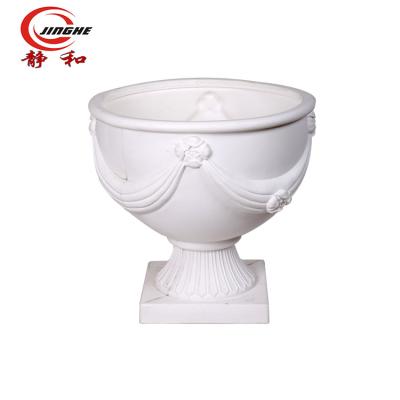 China Good quality European style white flower pot from Europe rotomolding for sale