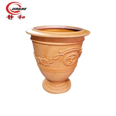 China Wholesale Europe Outdoor Garden Clay Flower Pot For Sale for sale