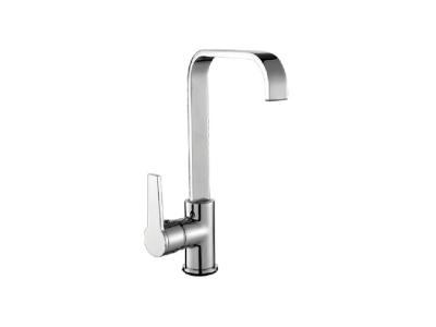 China Single Lever Grade A Brass Kitchen Sink Mixer Taps / Kicthen Faucets With 35mm Ceramic Cartridge For Kitchen Sink for sale