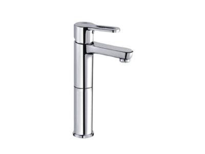 China High Brass Deck Mounted Basin Mixer Taps Single Handle Round Water faucet for sale