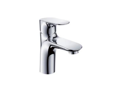 China Single Handle Chromed Basin Mixer Taps with 35cm Cartridge For Lavatory for sale