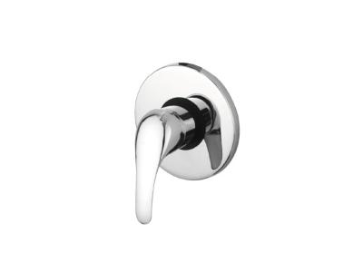 China Round One Lever Eco-friendly Concealed Faucet Chrome plated Water Taps for sale