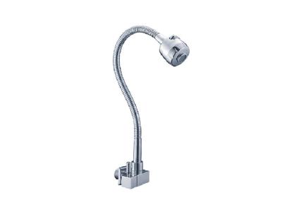 China Chrome One Hole Single Handle Basin Faucet Cock Taps with Spray Head for sale