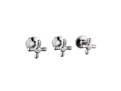 China Double Lever Concealed Taps Shower Faucet with Ceramic Cartridge for sale