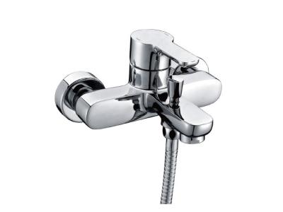 China Chrome Single Lever Shower Mixer Taps Bath-shower Faucet Brass Pull-up Diverter Without Shower Set for sale