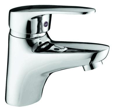 China Brass Single Lever Basin Mixer Taps Lead-Free Chrome Plating  for Wash Basin for sale