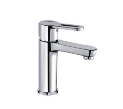 China Brass body Basin Mixer Taps with zinc handle / Chrome Coating and steel fixture for sale