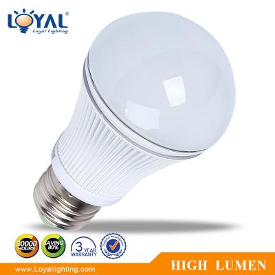 China Residential high efficiency IP20 7w a60 led bulb E27 SMD cheap led bulb light 5w 6w 7w for sale