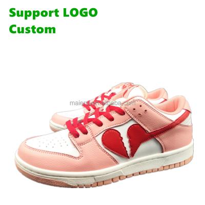 China Fashion trend high quality custom made leather wholesale logo men's sports casual shoes and shoes for sale