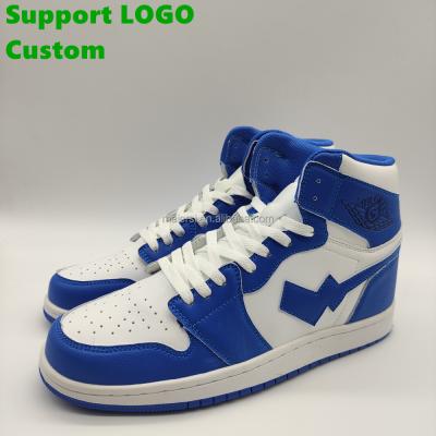 China AJ high fashion trend custom men's and women's basketball shoes custom original leather custom logo shoes for sale