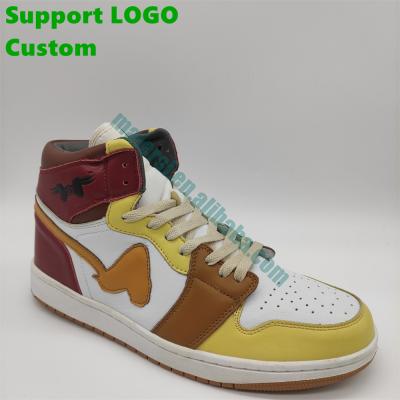 China Fashion Trend Factory Wholesale Custom Design Shoes Original Custom Logo High Top Men's Sports Basketball Shoes for sale