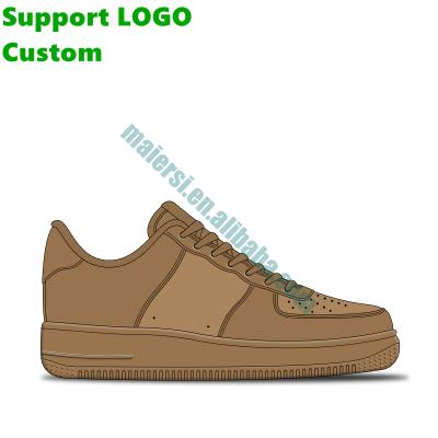 China AF1 Leather Factory Wholesale Logo Round Customized Customized Sports Casual Shoes For Men And Women for sale