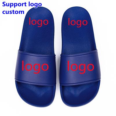 China 2021 Custom Logo Couples PVC Multicolor PVC Logo Casual Slippers for sale