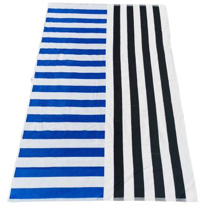 China Large Size Bath Towel 100% Cotton Sustainable European and American Style 150*100cm Active Printed Beach Towel for sale