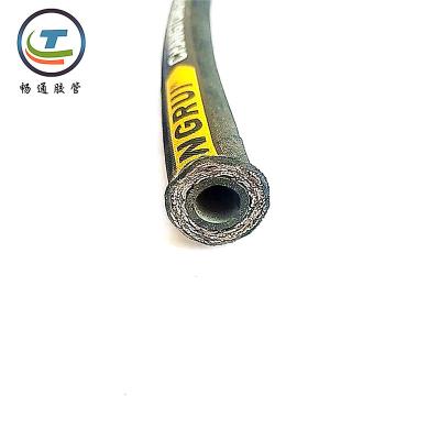 China NBR Customized Synthetic Fuel Oil Nitriles Gasoline Rubber Heavy Duty Hydraulic Rubber Hose for sale