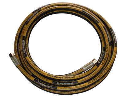 China NBR High Pressure Oil Resistant Steel Wire Braided SAE100R1 R2 1SN 2SN Rubber Hydraulic Hose for sale