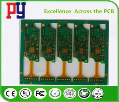 China Golden Triangle Rigid Flex PCB 2 Layer 4MIL Hole Size HASL Surface Treatment for sale