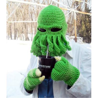 China Halloween COMMON Wool Warm Party Hat Winter Mask Ski Octopus Balaclava Cosplay Hat for sale