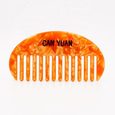 China Girls Hair Decoration YIYI Amazone Hot Sale Acetate Semicircular Hair Combs 4mm &2.5mm Thickness Cheap Pocket Combs for sale