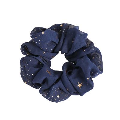 China Hair Accessories YiYi Wholesale Hair Scrunchies Korean Trendy Shining Star Large Star Dabble Pretty Elastic Hair Bands For Women for sale