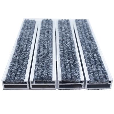 China Washable Aluminum Carpet Flooring Non Slip And Dust Proof For Various Malls And Home Entrance for sale