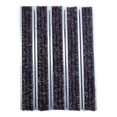 China Anti Slip Dust Collection Mats Commercial Heavy Duty Outdoor Hotel Glamor Indoor Aluminum Alloy Recessed Anti Slip Metal Mats for sale