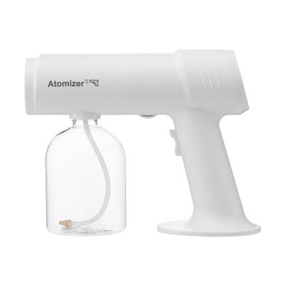 China Newest 500ML Blu Ray Anion Nano Fog Spray Gun Wireless Intensity Adjustable Spray Gun For Office Home Alcohol Haze Disinfection for sale