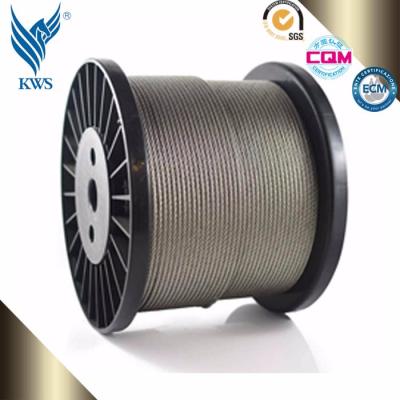 China High quality10mm Rope 1x7 7x7 1x19 Stainless Steel Wire Rope , DIN/AISI/BS/ASTM/JIS for sale