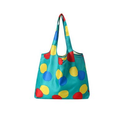 China Folding Women's Tote Bags With Custom Printed Logo; Foldable shopping bag for sale