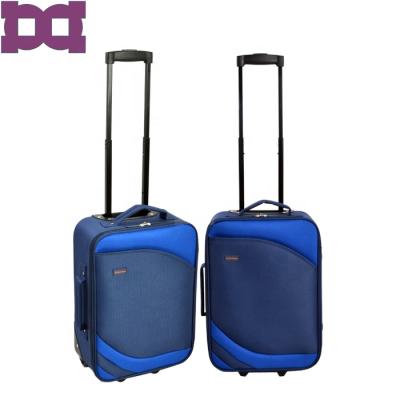 China Cheap EVA Custom Polyester 2 Wheels Suitcase Easy Travel for sale