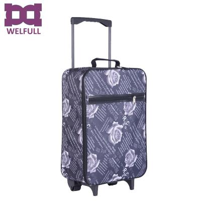 China PU Folding 18 Inch Travel Luggage Cases Bag For Sale for sale