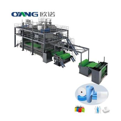 China Spunbonded Factory Fully Automatic Non Woven Fabric Production Line , Disposable Spunbond Nonwoven Fabric Machine for sale